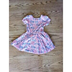 Dot Dot Smile Ho Ho Ho Short Sleeve Dress EUC12-24M